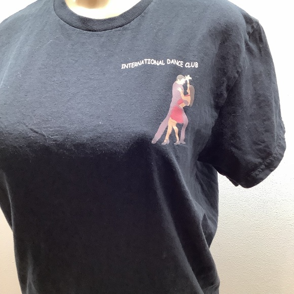 Gildan Size Medium International Dance Club T-Shirts - Black & Red. Preloved - Picture 3 of 11